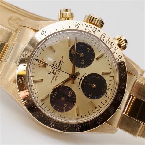 rolex 6265 gold|Rolex daytona 6265 price.